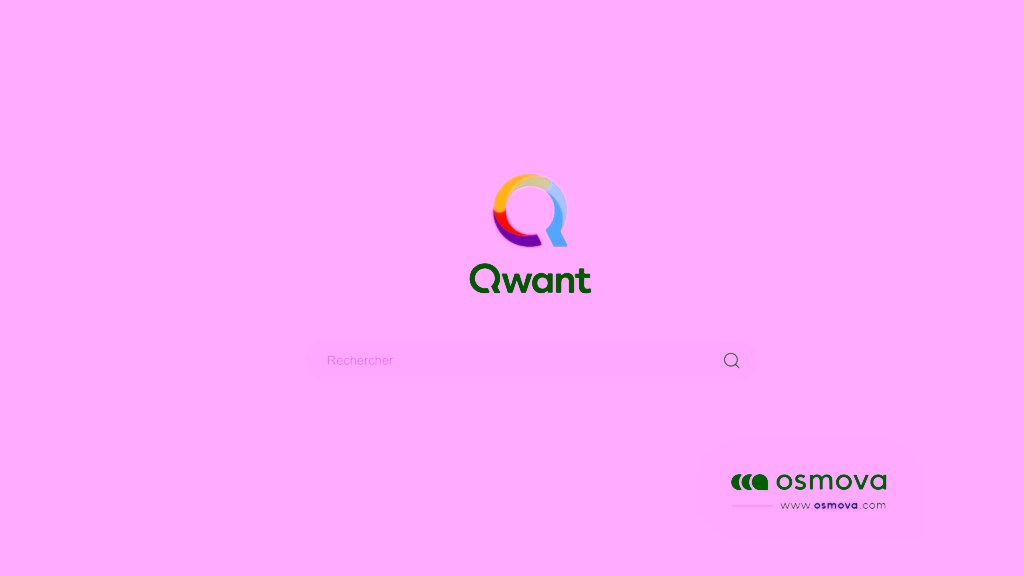 Interface du moteur de recherche français Qwant, alternative souveraine à Google en France