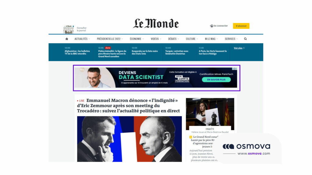 création bannière web