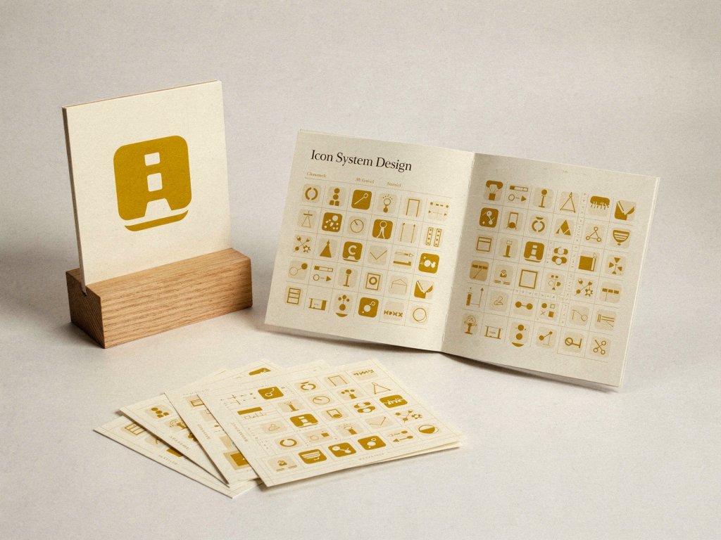 design d'icônes personnalisées,créer icônes UI,iconographie cohérente,style d'icônes,SVG icônes,système d'icônes design - illustration 3