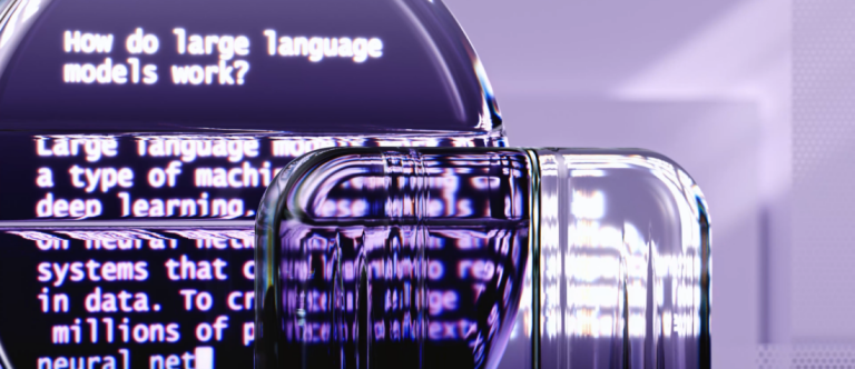 geo-generative-engine-optimization-etre-cite-par-chatgpt-ai-overviews-featured Représentation abstraite des grands modèles linguistiques et de la technologie IA.